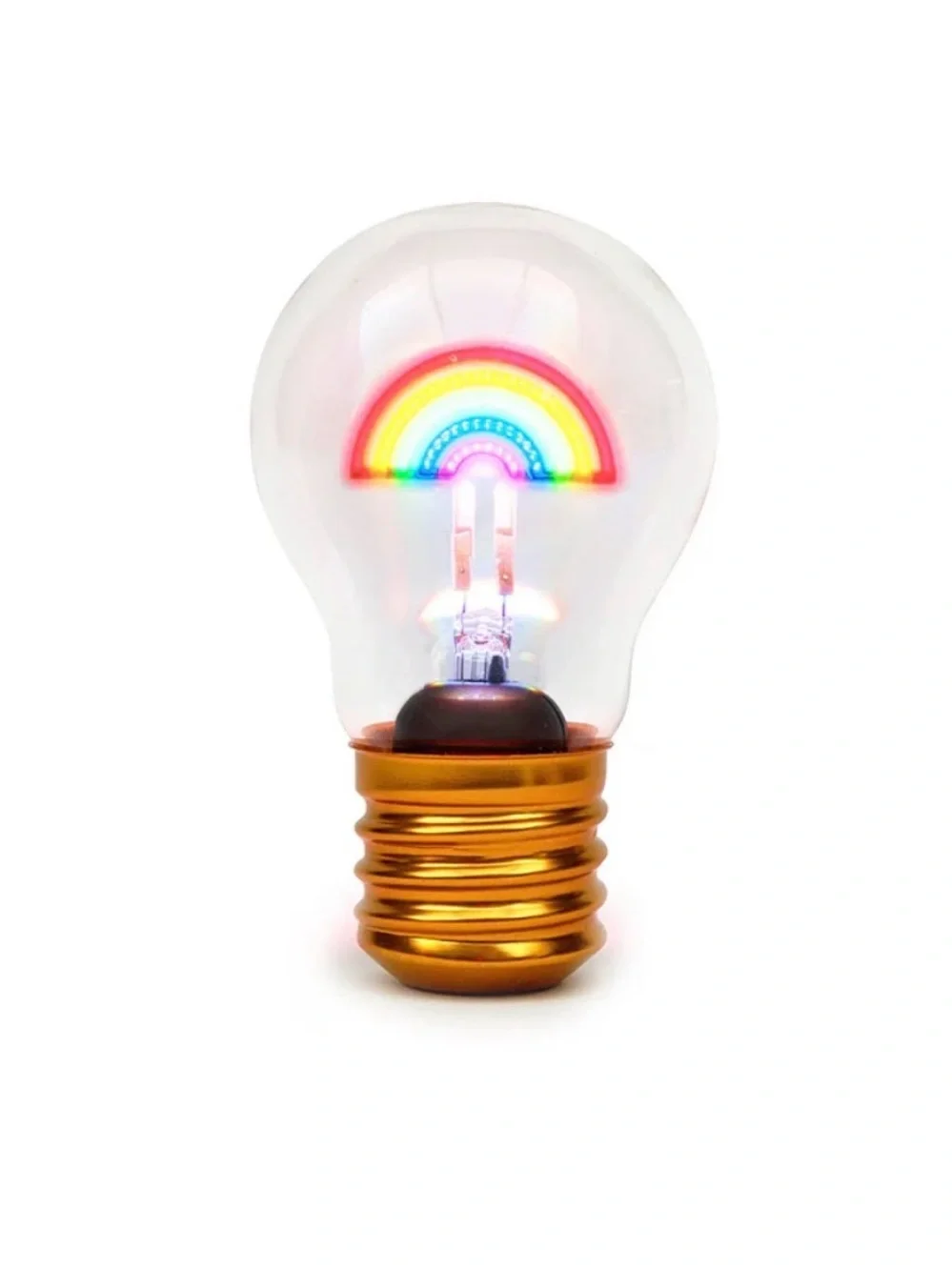 Rainbow LED Novelty Light Bulb - Multicolor